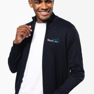 Cardigan zippé homme